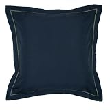 Review Nautica Home SHM90273NVNAS3 / Nautica Microfiber European Sham with Contrast Piping