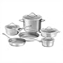Calphalon Contemporary Stainless Steel Nonstick 10 Piece Set