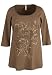 Avenue Plus Size Applique Screen Print Tunic Tee