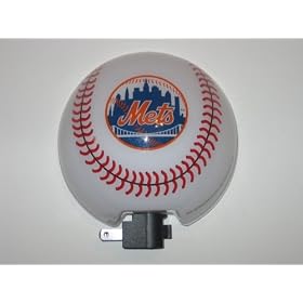 NEW YORK METS 3-D Logo Baseball Shaped Night Light