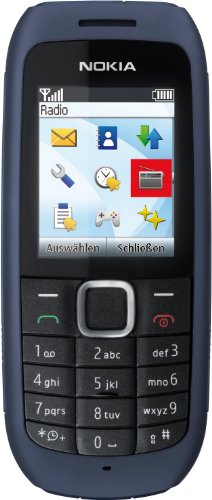 Nokia 1616 dark blue (UKW-Radio, Farbdisplay, Flashlight) Handy ohne Vertrag, ohne Branding, kein Simlock