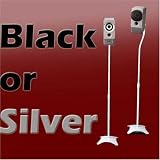 2 Speaker Stand 4 ft adjustable silver MS01S 1B7