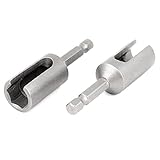 uxcell　六角ナットドライバ　スクリュードライバー　電動ドリル　12mm　長さ65mm　2個