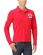 Hilfiger Denim Herren Poloshirt Slim Fit Pilot badge polo l/s / 1957818845, Gr. 48 (M), Schwarz (078 TOMMY BLACK)