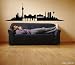 Küche & Haushalt : Wandtattoo, Berlin Skyline, 150x46 cm