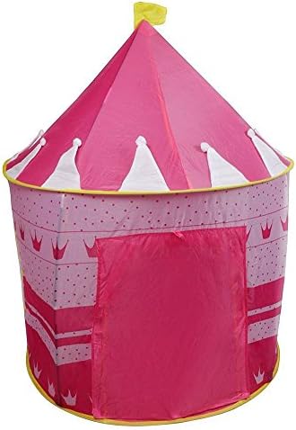 ICBC Portable Folding Princess Tent Children Toy Play House-Pink