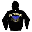 SET YOUR GOALS - Bird - Black Hoodie