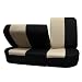 416LdmvFXFL. AA75  Fh fb051114 Multifunctional Flat Cloth Car Seat Covers Front Airbag Compatible and Rear 40/60 Split Beige & Black Color