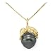 Tahitian Black Pearl Ring with Diamonds