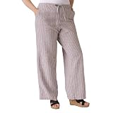 Women's Plus Size Merona® Striped Drawstring Pants - Spanish Brown