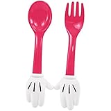 Disney Minnie Mouse Utensil Set, Pink/White