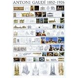 ポスター アントニオ ガウディ Collage 1852-1926年