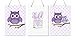 LifeSong Milestones for This Child I Have Prayed 3pc Owl Wall Decor Decorations Hanging Signs for Kids, Bedroom, Nursery, Baby Boys and Girls Room Size 8â€ x 12â€ 3pc Set (Purple)
