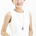 Glamorousky Owl Pendant with Black Austrian Element Crystal with Necklace