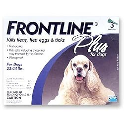 Frontline Plus for Dogs 23-44 lbs 3 Month, 1.34 mL