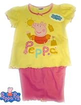 ThePyjamaFactory Short Peppa Pig Girls Pyjamas