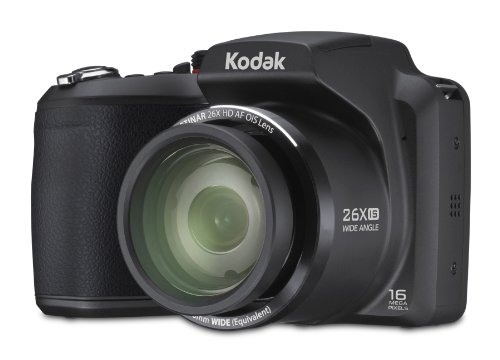 Kodak Z5120 EasyShare Digitalkamera (16 Megapixel, 26-fach opt. Zoom, 7,6 cm (3 Zoll) Display, 26-mm-Weitwinkelobjektiv, bildstabilisiert) schwarz