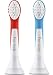 Philips HX6032/05 Two Replacement Brush Heads For Sonicare Kids Rechargeable Toothbrush - Red and Blue