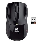 Logitech Wireless Mouse M505 Souris sans-fil  Suivi optique sans-fil 2.4 GHz R�cepteur USB Blackpar Logitech