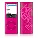 Kicker Billy Pink Design Protective Decal Skin Sticker for Apple iPod nano 4G (4th Generation) Player