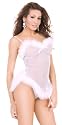 Sensual Mystique Soft Cup Slip with Faux Fur Trim 80643