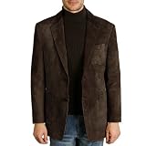 416Ls73uvaL. SL160  BGSD Mens Two Button Patch Pocket Suede Leather Blazer in Brandy, Brown, or Tobacco