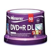 Memorex 8.5GB 8X Double Layer DVD+R (50pk Spindle)