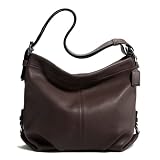 Coach Pebbled Leather Duffle Handbag 15064 Mahogany Brown