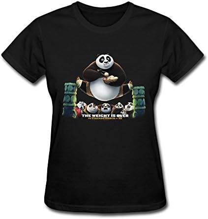 Huizhiyuan Women's Kung Fu Panda 3 T Shirts X-Small Black