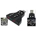 CARTE SON USB 2 CASQUES 2 MICRO 7.1 CANAUX CONTROLEUR DE SON