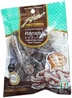 2 packs of Original Spicy Sweet Giant Tamarind, selected premium Delicious snack by SARACH from Phetchabun province, Thailand (90 g./pack)