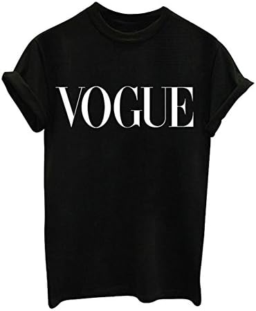Apparel Inter Women Summer Hipster Vogue Print Black Casual Sport T-Shirt