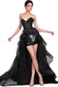 eDressit Sexy Strapless Black Evening Dress Prom Gown (04115900)