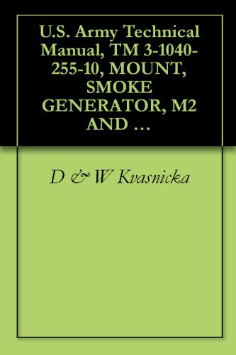 U.S. Army Technical Manual, TM 3-1040-255-10, MOUNT, SMOKE GENERATOR, M2 AND MOUNT, FOG OIL DRUM, M3, 1969