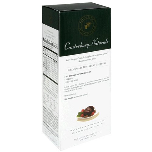 Canterbury Naturals Chocolate Raspberry Muffin Mix, 16-Ounce Units (Pack of 6) by Canterbury Naturals