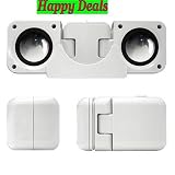 Portable Folding Speakers for Ipods & mp3 players - white