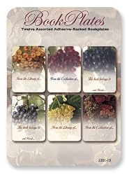 Grapes - Set of 12 Assorted Adhesive Bookplates