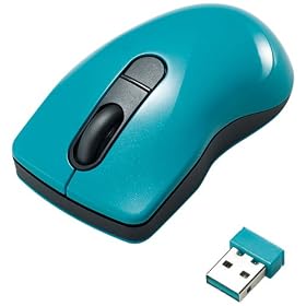 ELECOM ���C�����X���[�U�[�}�E�X Micro Grast Switch 3�{�^�� �`���g�z�C�[�� 2.4GHz �}�C�N�����V�[�o�[ �u���[ M-PG3DLBU