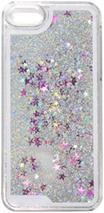 iPhone 7 (4.7)inhc Case,iPhone 7 Case,GUANGHE Creative Design Flowing Liquid Floating Glitter Sparkle Stars Hard Case For iPhone 7 (4.7)inhc (2016) (Silver)