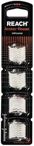 Reach Access Flosser Refill Pack Disposable Snap-on Heads, Unflavored  28-count Packages (Pack of 6)
