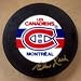 Elmer Lach Autographed / Signed Puck