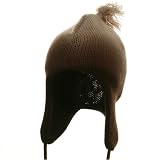 Ombre Striped Peruvian Hat-Brown W27S11E