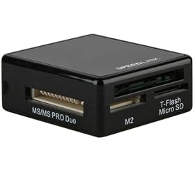 Speedlink-Mini Lecteur USB de Carte Memoire - Dimensions 4,0 x 3.5 x 1.5 cm (Lxlxh) - Memory Stick - MS Pro Duo - Carte SD - Micro SD etc.