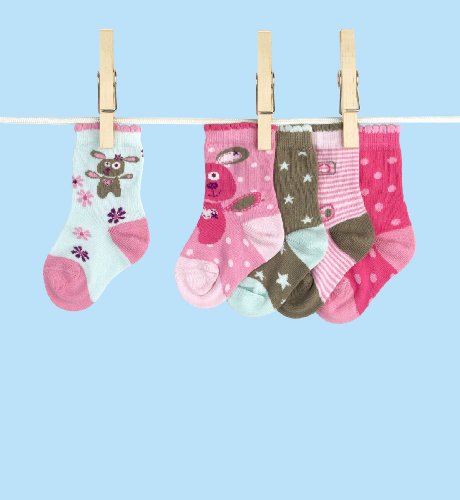 5 Pairs of Newborn Dog Spot Socks