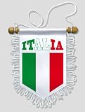 KOO Interactive-Fanion Voiture Italie Italia - 13 x 15 cm - Blason Ecusson Football