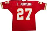 Larry Johnson Autographed Red Custom Jersey