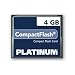 Platinum 4 GB Typ 1 Compact Flash (CF) Speicherkarte (Original Handelsverpackung)