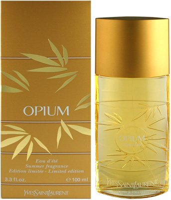 Opium Summer Fragrance by Yves Saint Laurent for Women 3.3 oz Eau d'ete Spray 2004 Limited Edition (Gold Box)