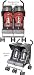 Baby : Maclaren Techno Twin Stroller- Storm Gray(A113621)