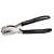 McGill Metal Products 16500 Badge/Slot Punch, 9/16w x1/8h Horizontal Hole, 1/2 Throat Reach, Black/Chrome